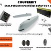 CouperKit - sada pohonu dvoukřídlé brány do 4 m